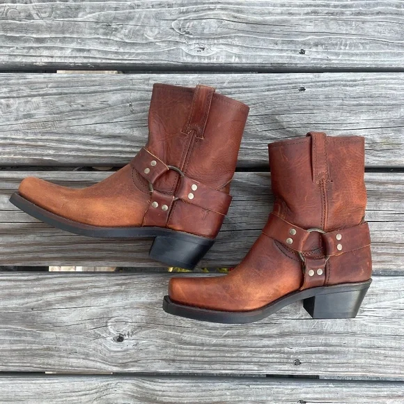 FRYE Harness Ankle Boots Booties (brand new in box!) - Picture 2 of 12